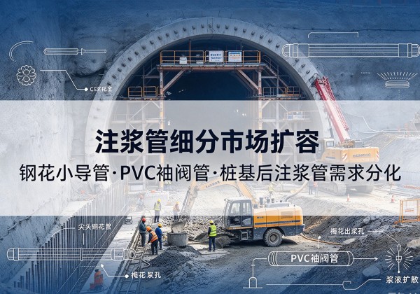 略阳注浆管细分市场扩容，隧道钢花小导管、PVC 袖阀管、桩基后注浆管需求分化